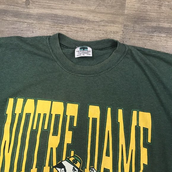 VINTAGE Kingstree Classic Shirt Men Size XL Notre Dame Fighting Irish USA Made‎ - Picture 7 of 12